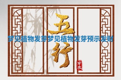 梦见植物发芽_梦见植物发芽预示发财 梦见植物发芽_梦见植物发芽预示发财